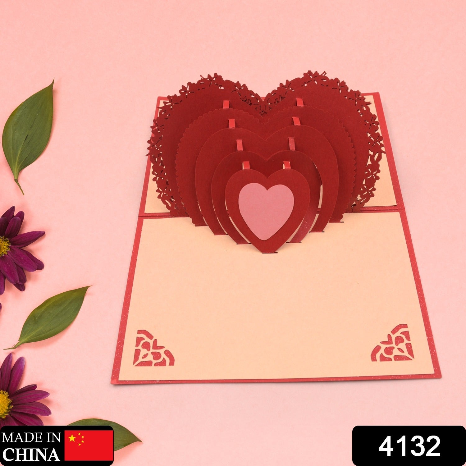 3D Paper Wish Card High Quality Paper Card All Design Card Good Wishing Card (All 3D Card Birthday, Christmas Card,  Cartoon Card, Love Heart Card) (1 Pc)