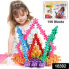 Star Block Interlocking Blocks Colorful Star Building Blocks