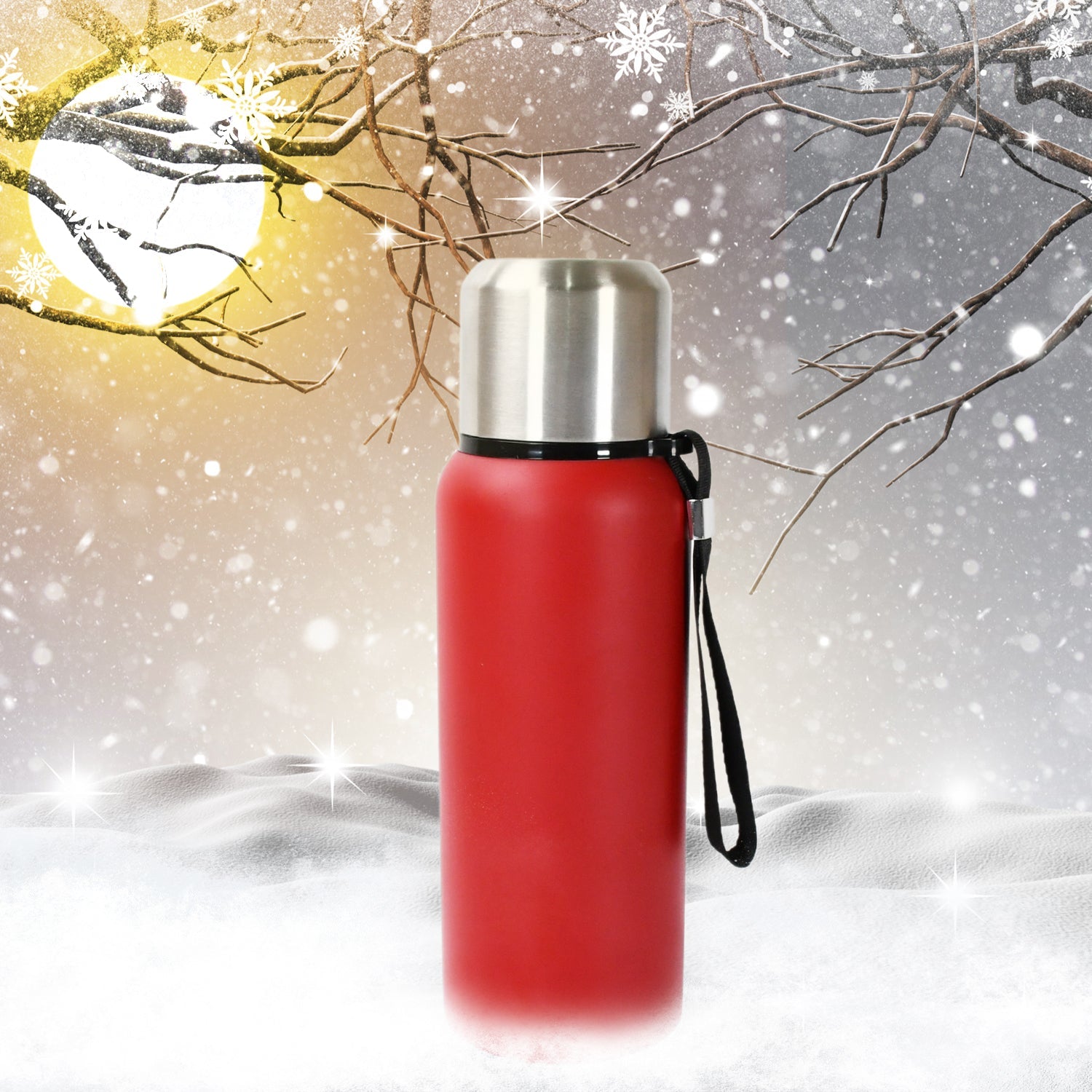 Stainless Steel Water Bottle, Fridge Water Bottle, Stainless Steel Water Bottle Leak Proof, Rust Proof, Cold & Hot Thermos steel Bottle| Leak Proof | Office Bottle | Gym | Home | Kitchen | Hiking | Trekking | Travel Bottle (Approx 600ML)